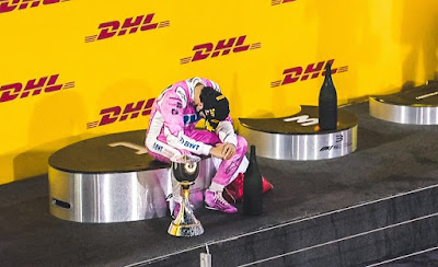 Sergio Perez in Lewis Hamilton's absence in Lewis Hamilton's absence