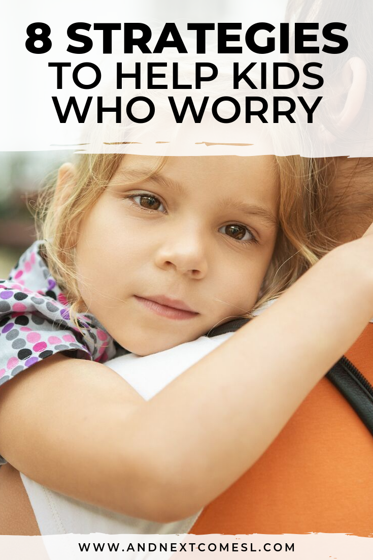 Anxiety strategies for kids: how to help an anxious child manage their worries plus free printable worry strategies poster and coping cards