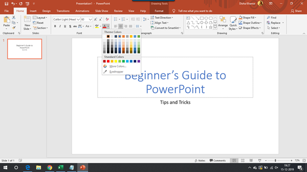 กวดวิชานำเสนอ Microsoft PowerPoint