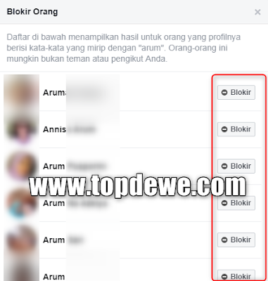 Cara blokir account facebook teman tanpa diketahui