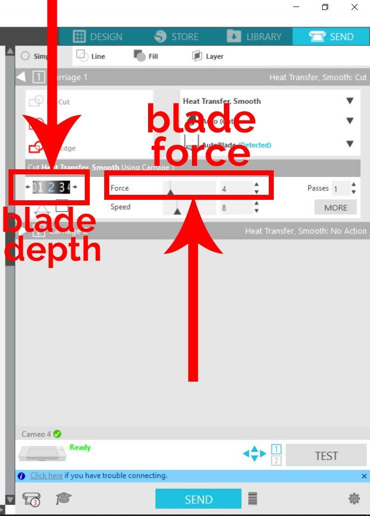 Silhouette Blade Name Changes in the Send Panel (V4.4) - Silhouette School