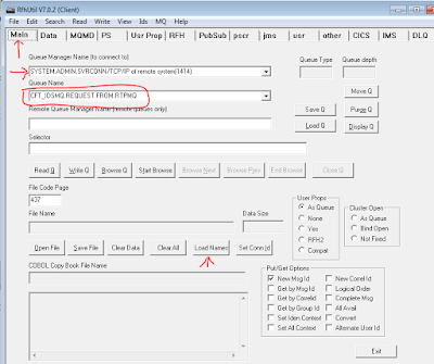 How to use RFHUTILC.EXE to connect to a remote queue manager