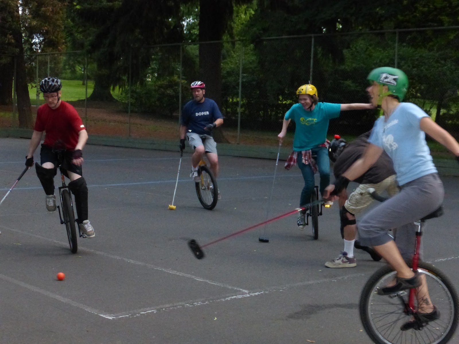 Pillsbury Press Don Learning to Unicycle