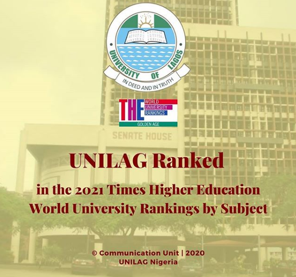 UNILAG Ranked In 2021 Times Higher Education World University Rankings 