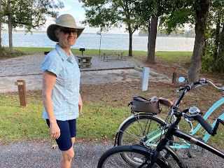 Riding bikes at White Oak COE Campground Riding bikes at White Oak COE Campground