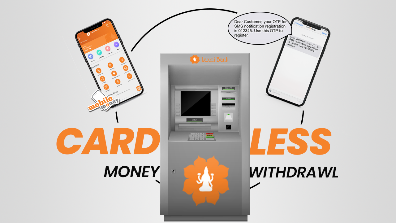 First time Ever, Laxmi Bank introduces Cardless Withdrawal अब ATM