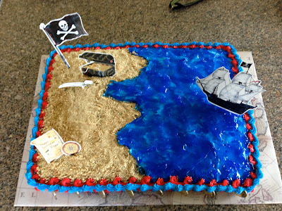 3 Little Things...: Easy Homemade Pirate Cake