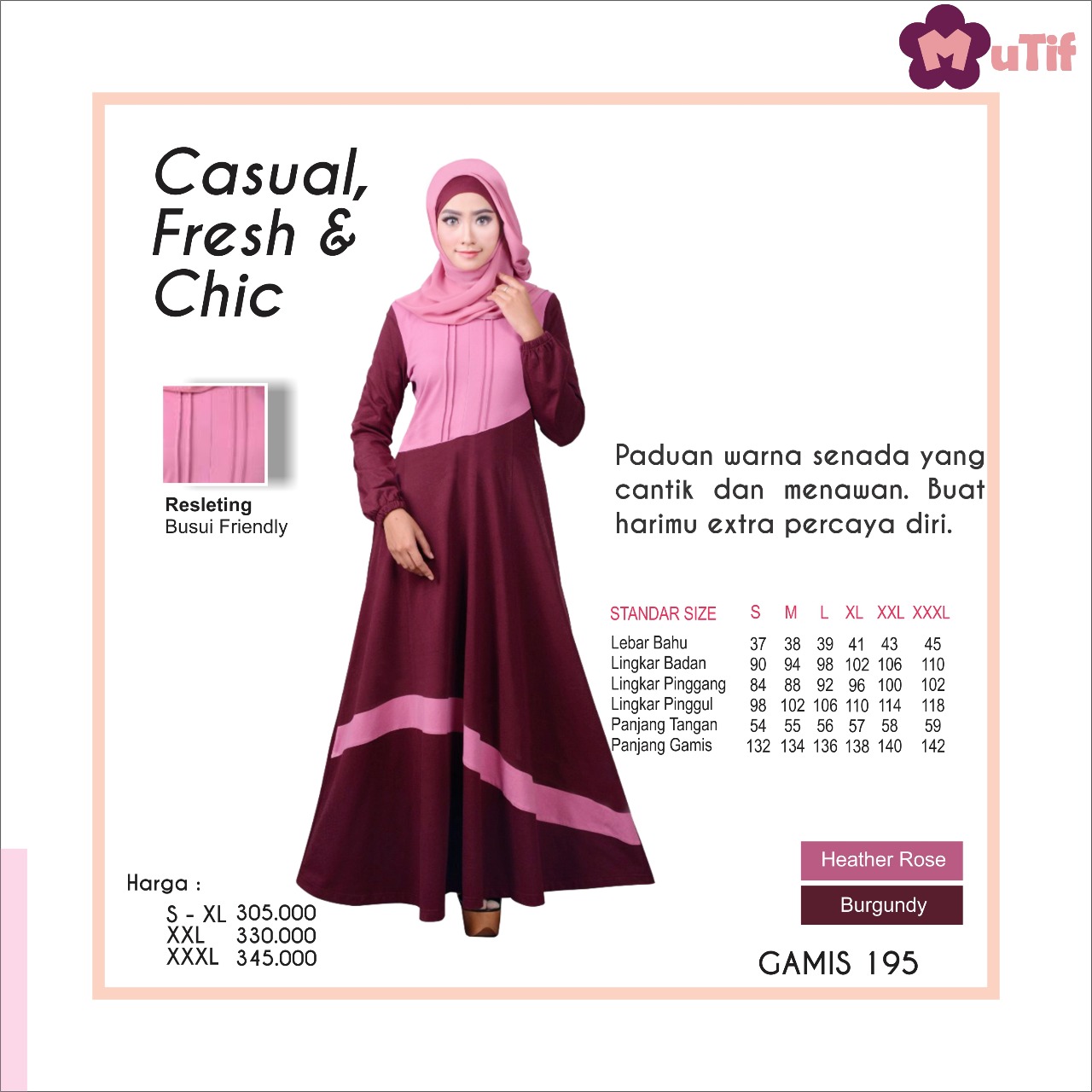 KATALOG GAMIS MUTIF TERBARU M 195