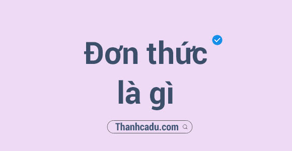 Đơn thức là gì