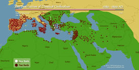 Map of Crusades and Jihads
