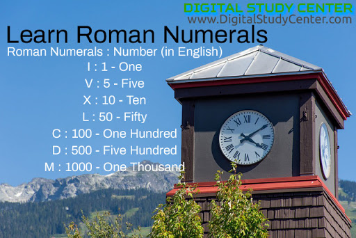 Learn Roman Numerals - Digital Study Center | An Exclusive e-Learning Blog