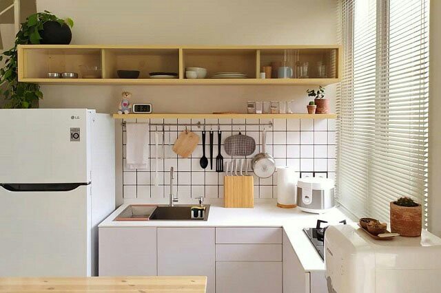 simple white kitchen design