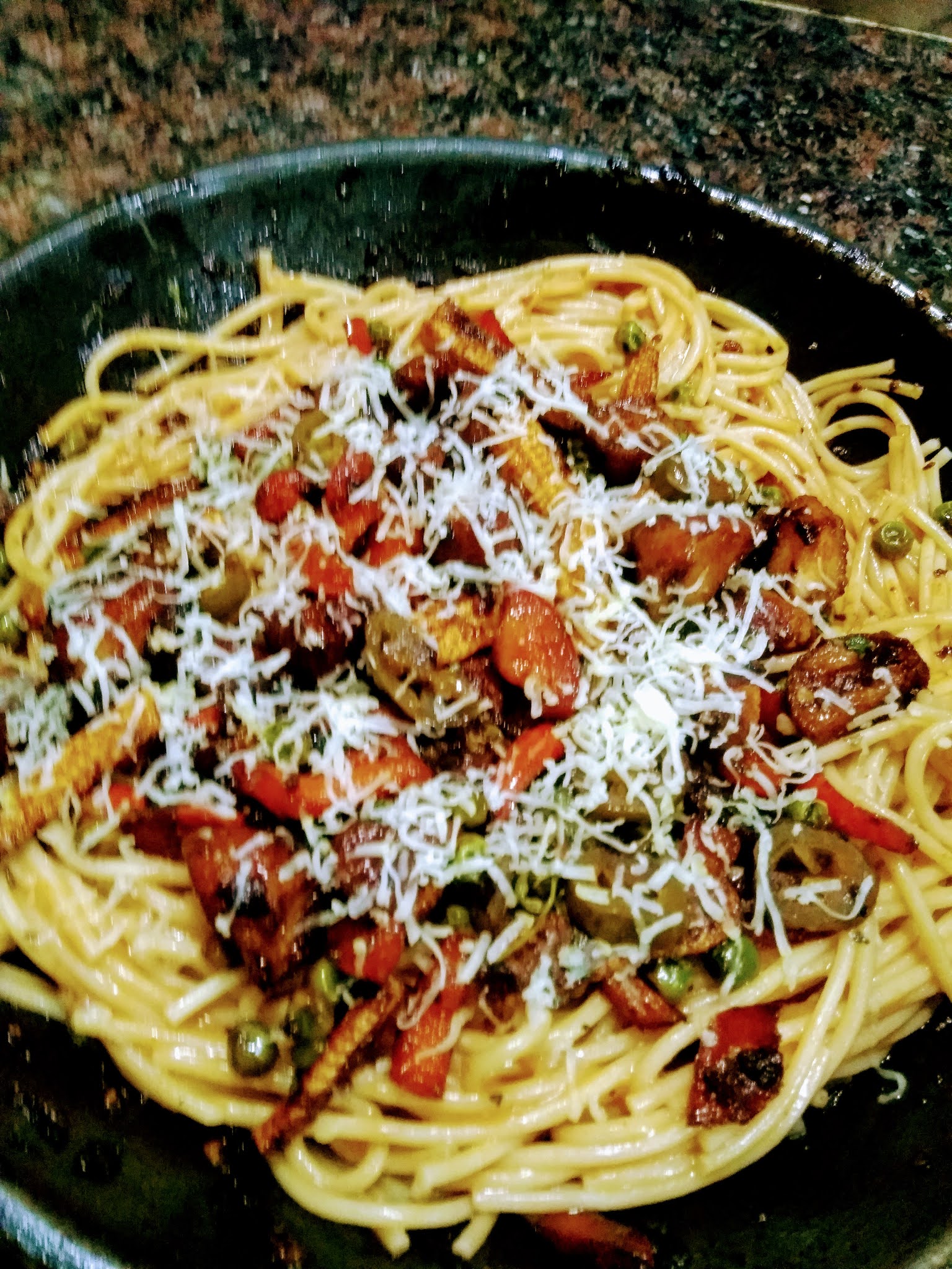 Pasta with Stir fry vegetables