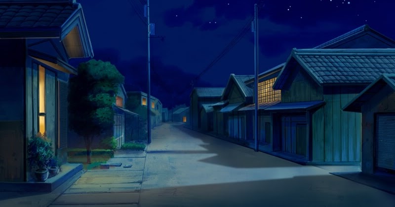 Anime Landscape: Anime Town Background