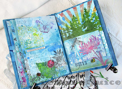 Lisa Hoel for Eileen Hull – Day & Night reversible junk journal  #eileenhull #eileenhulldesigns #eileenhullsizzix #ehinspirationteam #eheducators #Sizzix #mymakingstory #diecutting