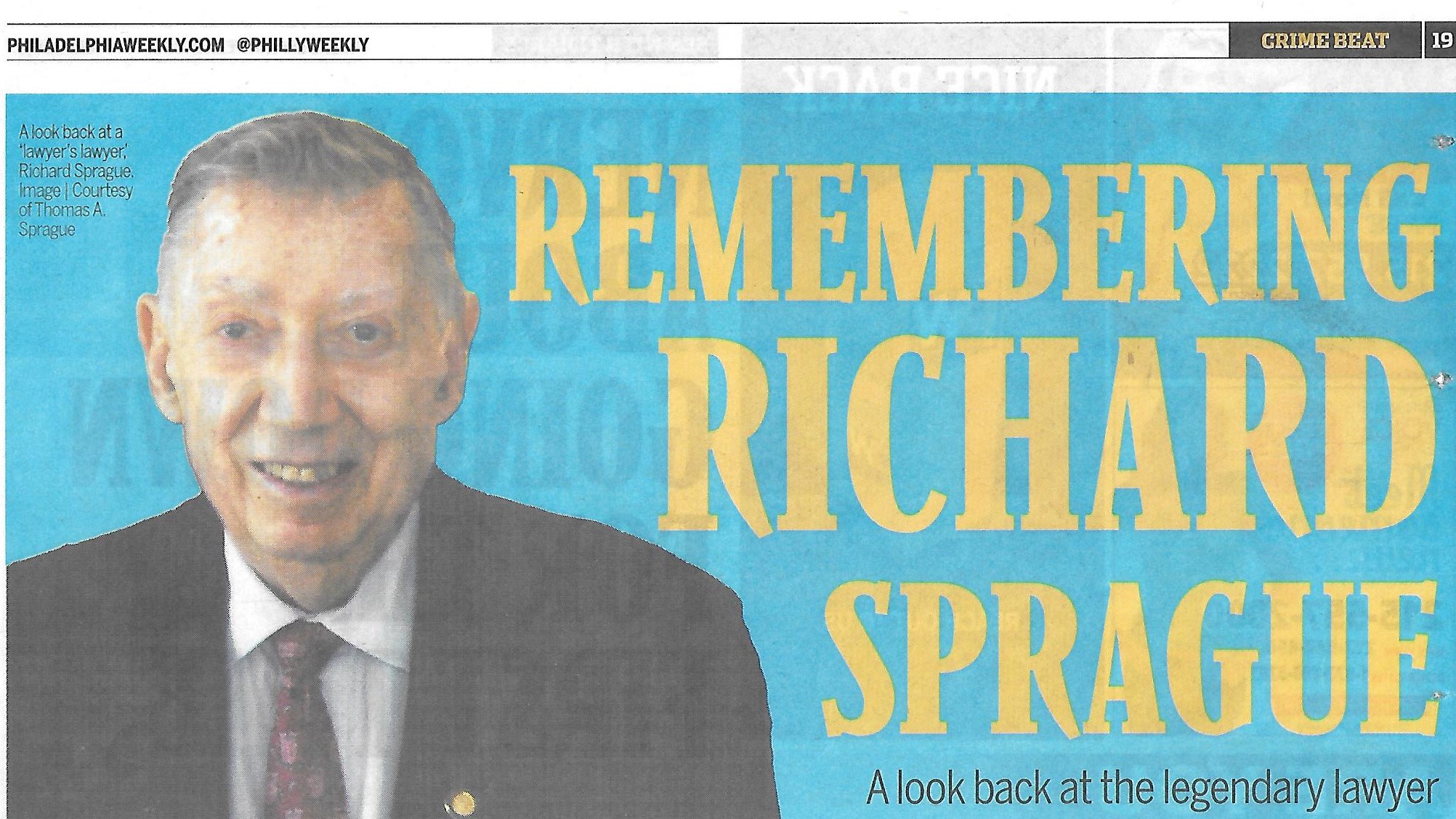 Paul Davis On Crime Remembering Philadelphia's Legal Lion My