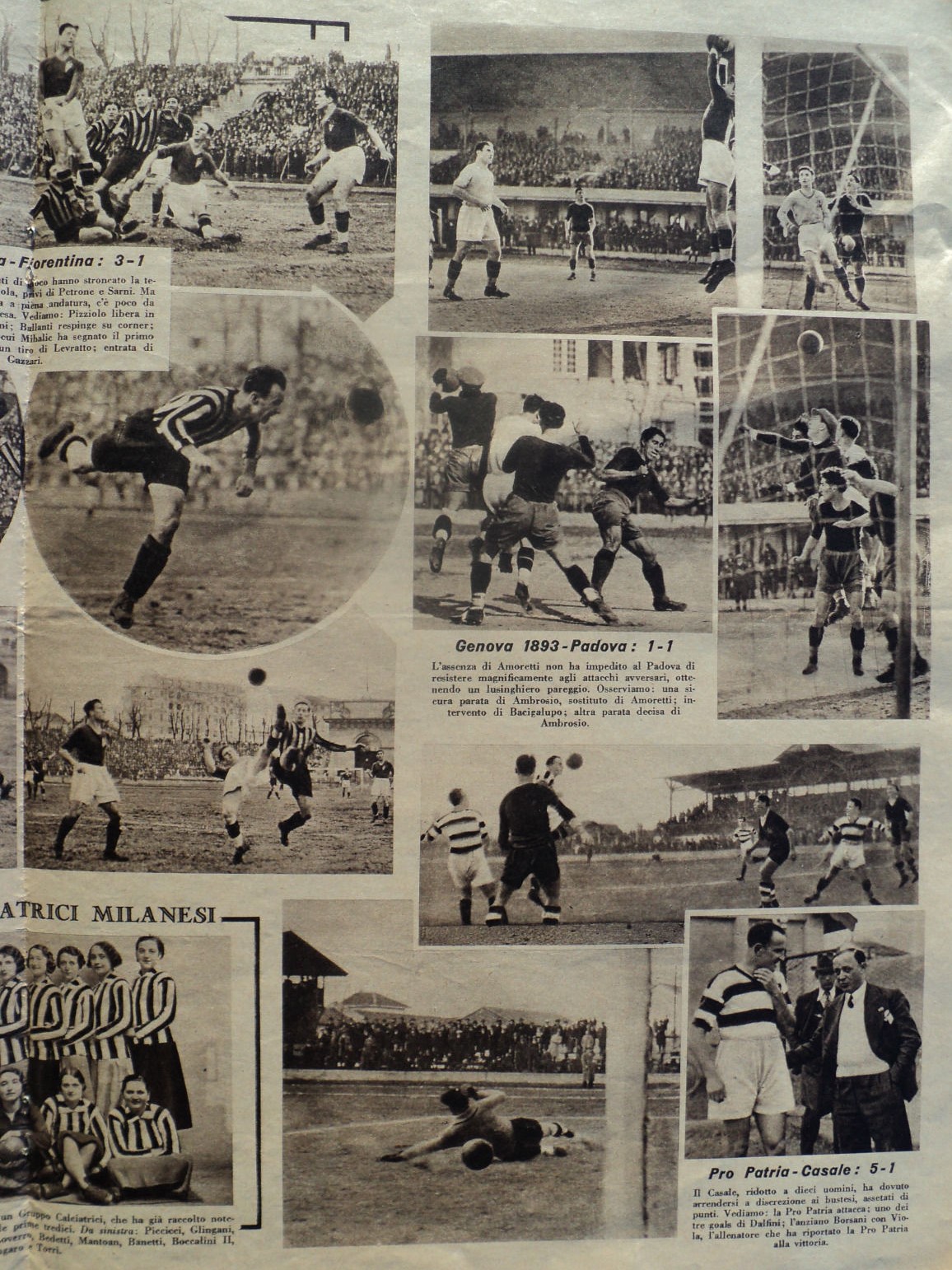 Football Document Il Calcio Illustrato, 15 March 1933.