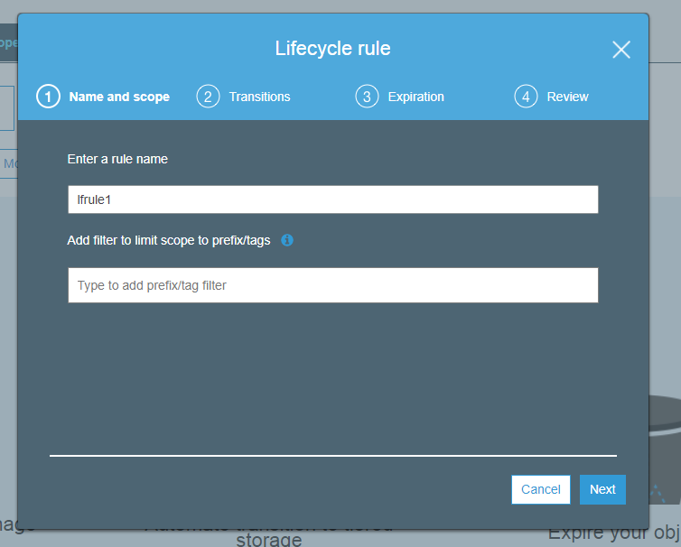 AWS S3 LIFECYCLE MANAGEMENT