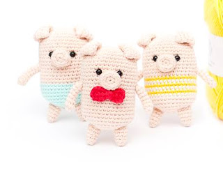 PATRON GRATIS LOS TRES CERDITOS AMIGURUMI 40199