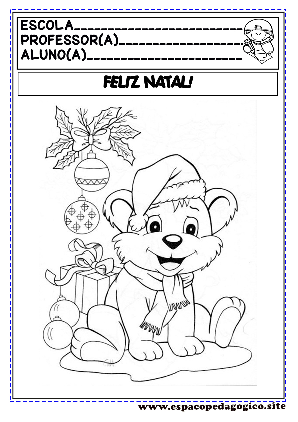 ♥¸¸*♥`*ESPAÇO APRENDENTE**´¯`*♥**´¯`*♥**: Desenhos de Natal para imprimir e  colorir