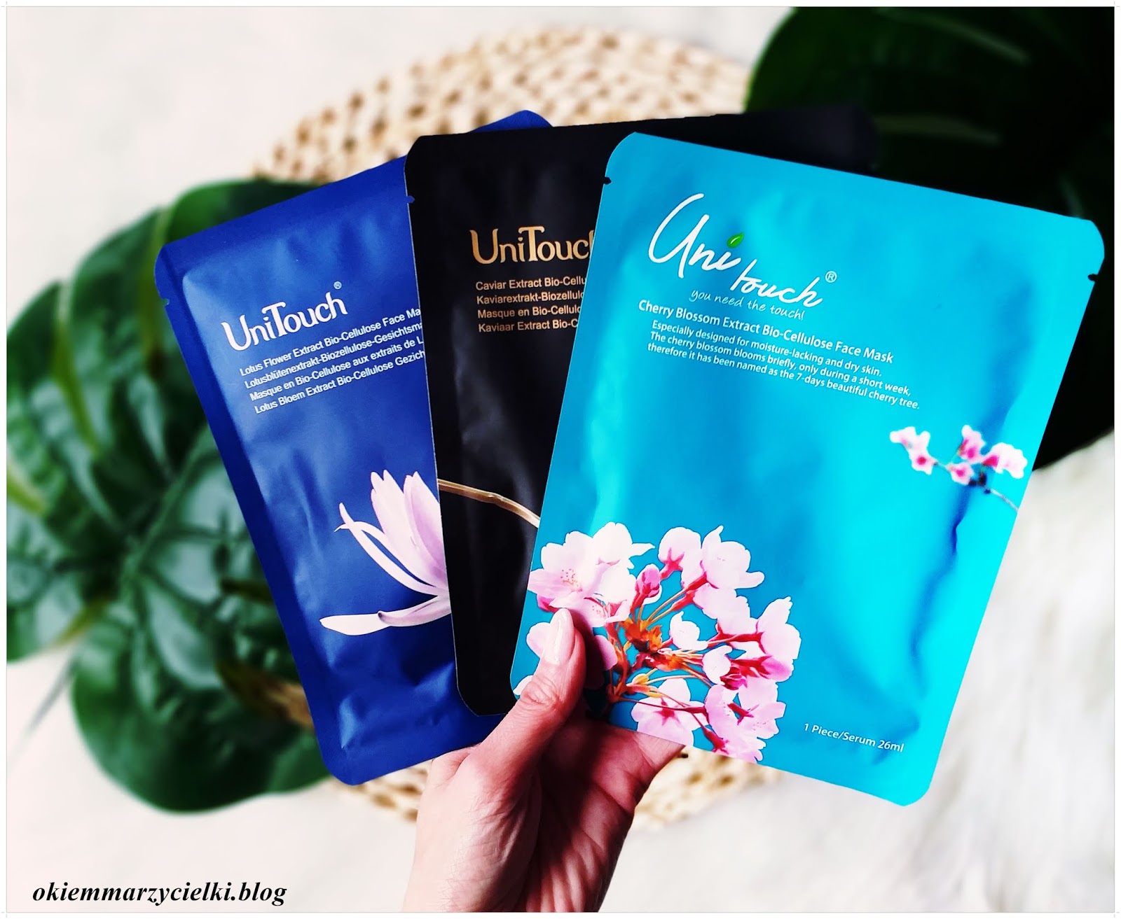 Lotos, Kwiat Wiśni czy Kawior?| Maski w płachcie| Domowe SPA z marką UniTouch- recenzja #110