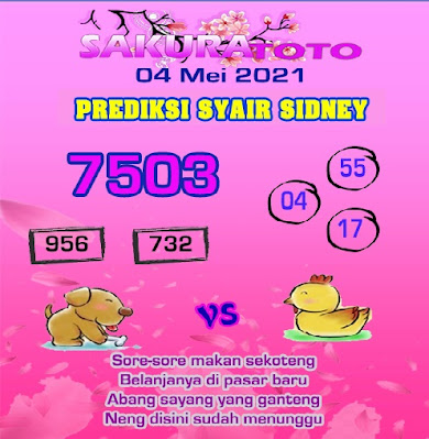 Syair Sdy Toto Gelo