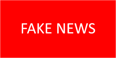 A imagem de fundo vermelho e caracteres em branco está escrito a palavra: fake news.