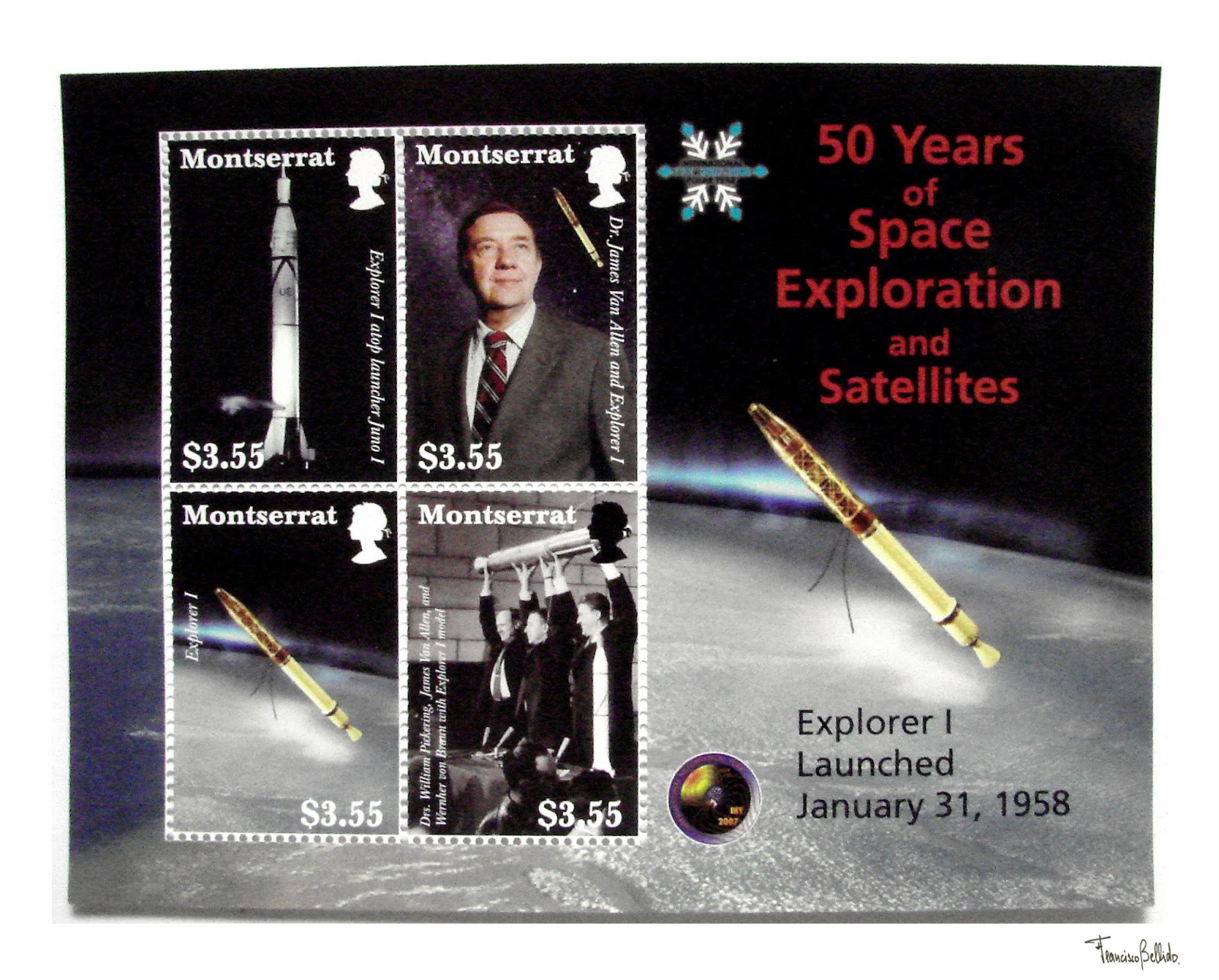 La exploración espacial en la filatelia El satélite Explorer1 (1II1958)