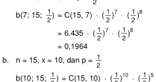 Dalam Suatu Tes Peserta Diminta Mengerjakan 15 Soal Pilihan Benar Salah Tentukan Peluang Mas Dayat Dalam Suatu Tes Peserta Diminta Mengerjakan 15 Soal Pilihan Benar Salah Tentukan Peluang Mas Dayat