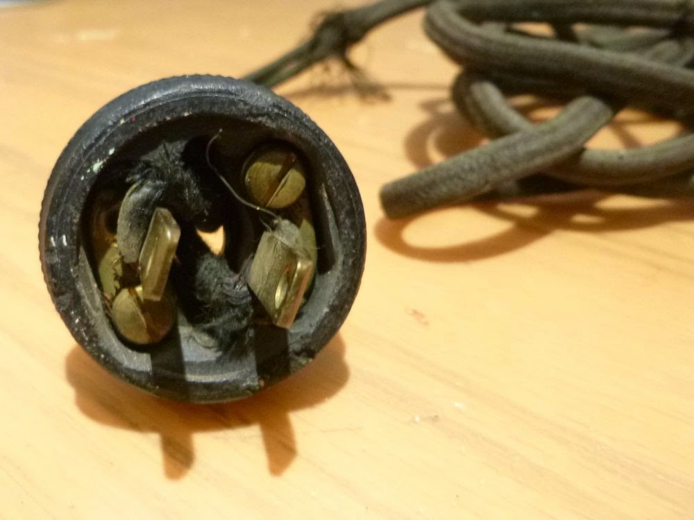 Rewiring a Cord with Vintage Singer Push-On Connectors