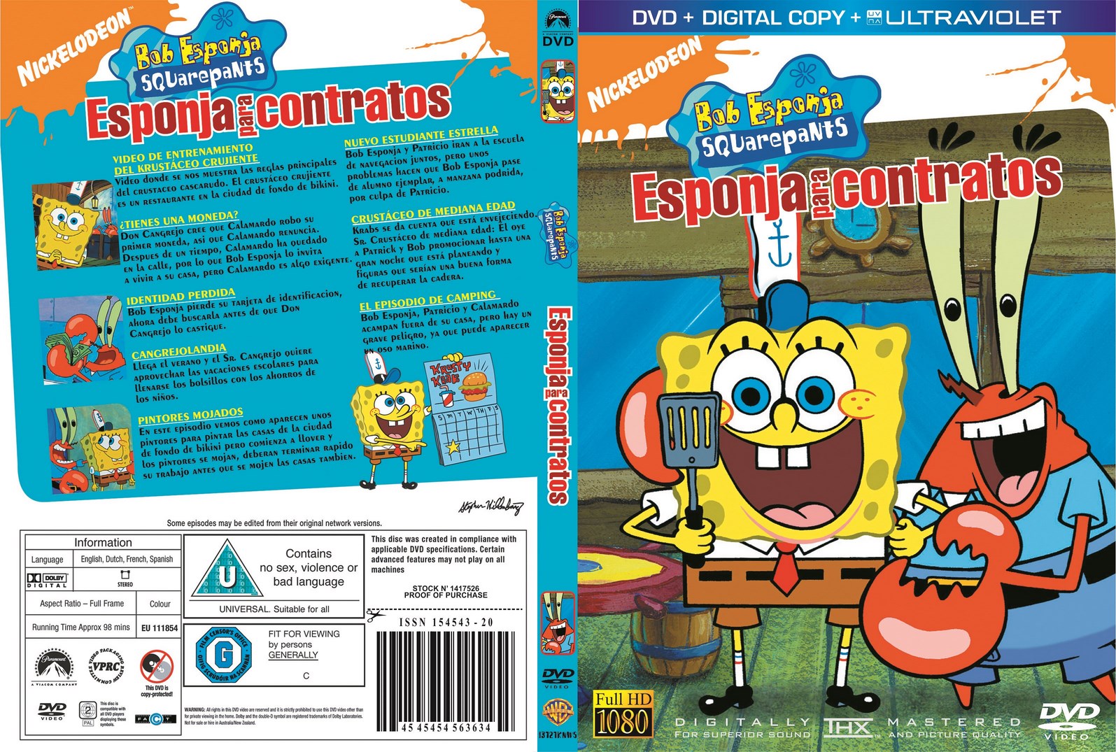 CARATULAS GRATIS DVD BOB ESPONJA