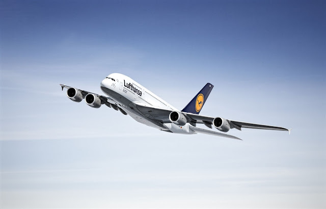Airbus A380-800 of Lufthansa Inflight