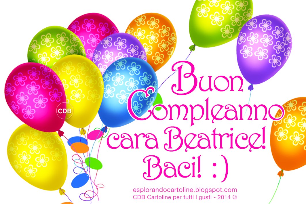 Cdb Cartoline Per Tutti I Gusti Cartolina Buon Compleanno Caro Sergio Auguri Anche Per Beatrice Alessia Filippo Marco E Roberto Con Immagine Illustrata Di Palloncini Colorati Da Scaricare E Condividere Gratis