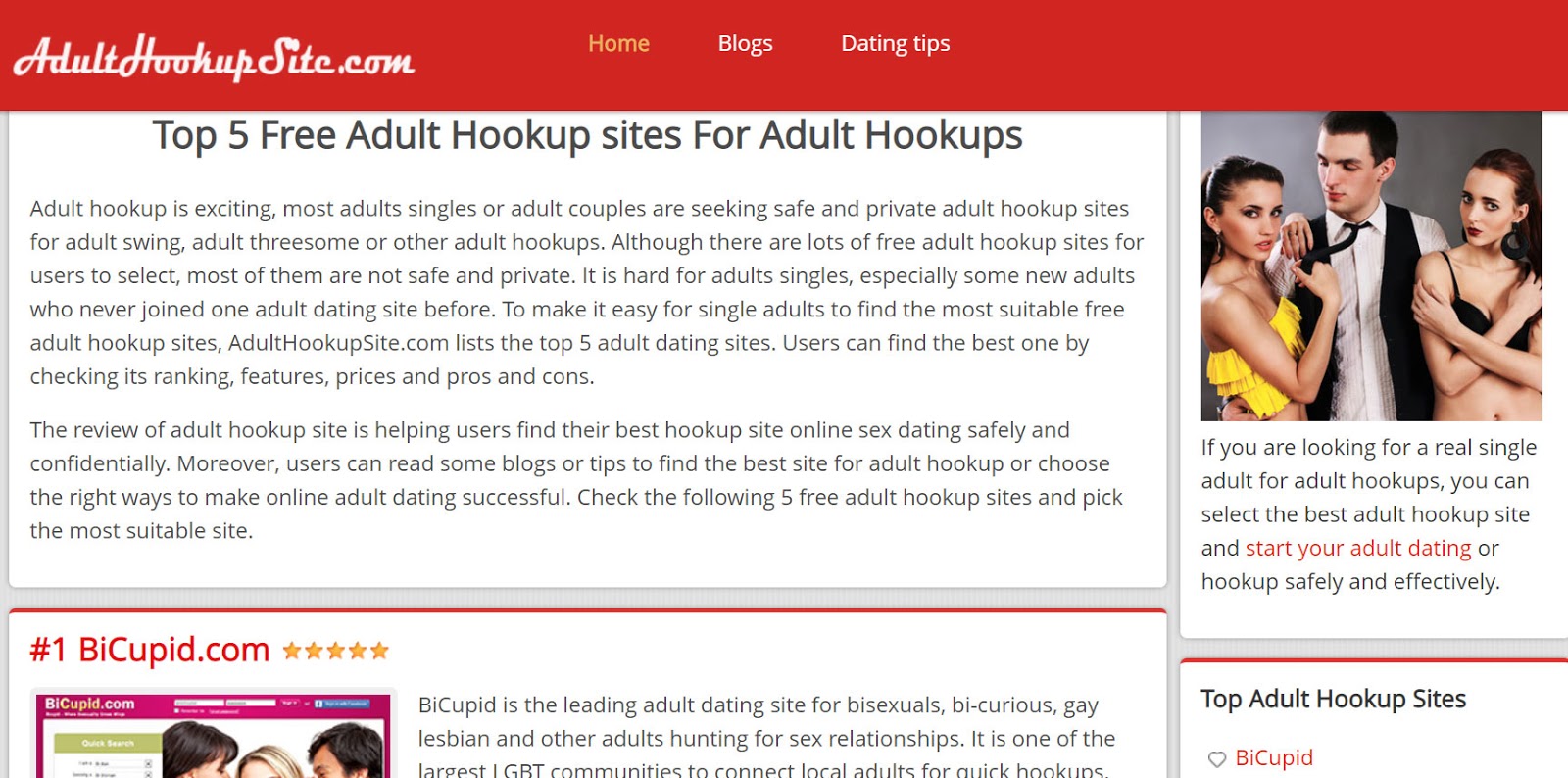 Hookup sites review threesome uk