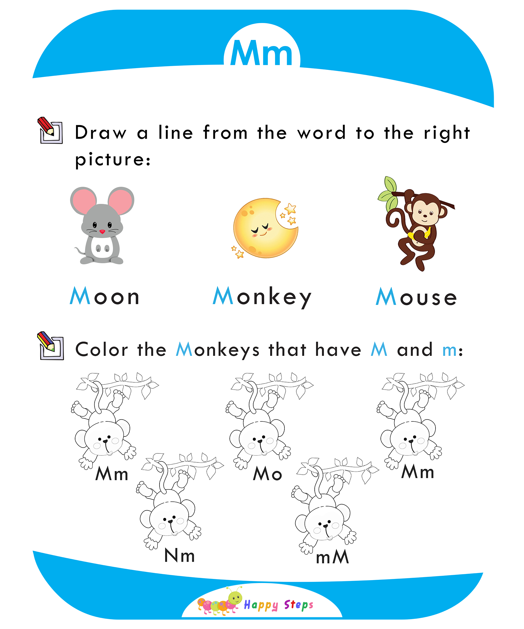 Activity Worksheet 1 Letter M