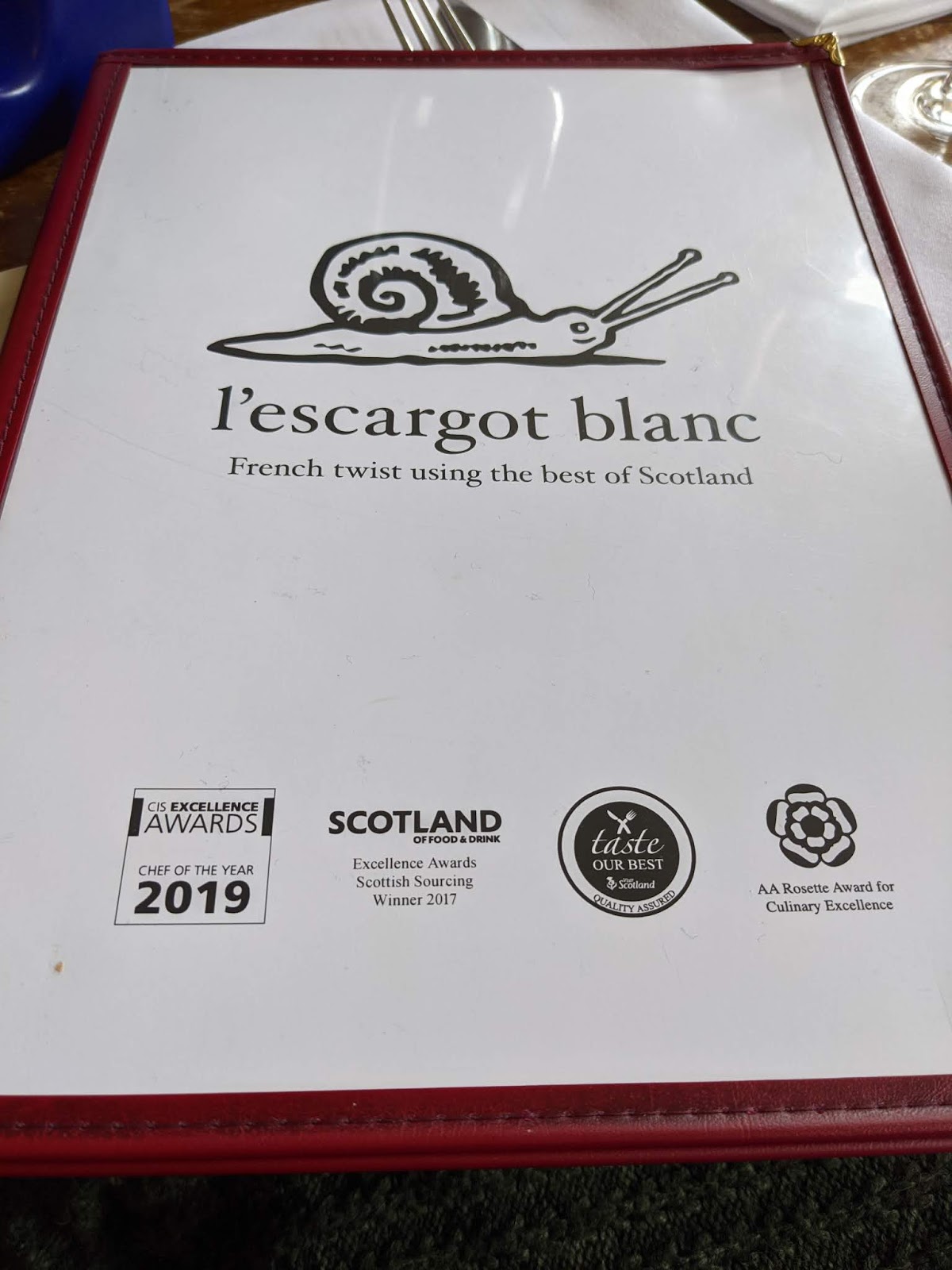 Review L'escargot Blanc, Edinburgh