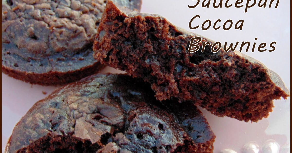 Saucepan Cocoa Brownies