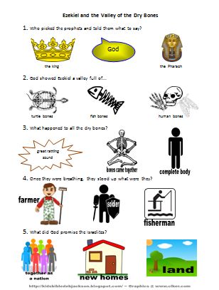Bible Fun For Kids: Old Testament Bible People Worksheets Part 2