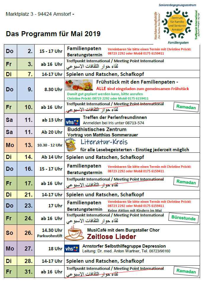 Seniorenbeirat Arnstorf 2019
