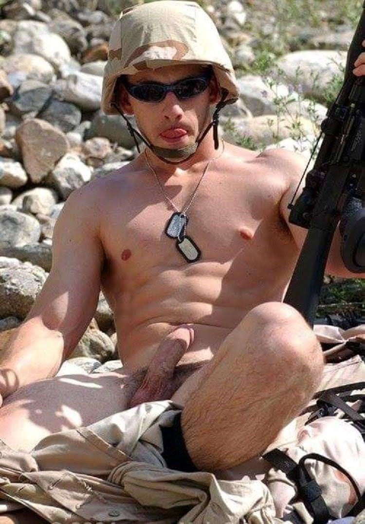 Naked men in the military - 🧡 Stroking soldier cock with straight Private ...