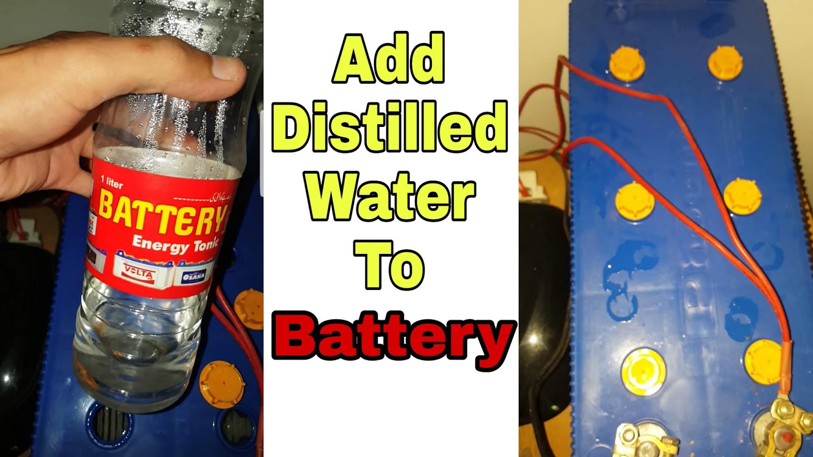 HOW TO FILL BATTERY WATER IN INVERTER/UPS BATTERY (Distilled water