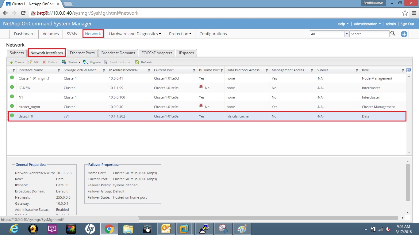 Remote Infrastructure Management Clustered Data Ontap 9 NFS and iSCSI