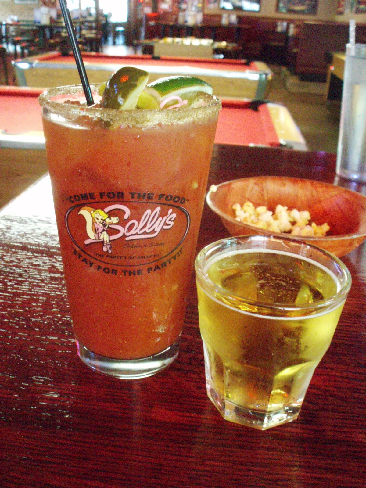 Just Leave The Bottle Bloody Mary Review Sally's Saloon & Eatery