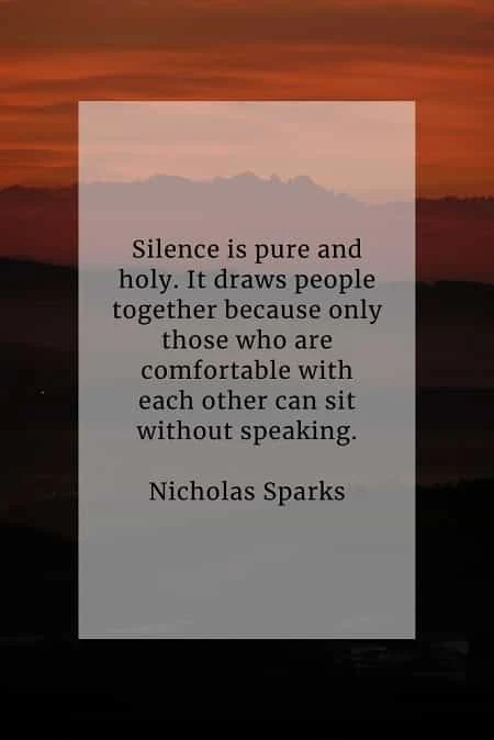 Silence quotes that will help reveal its true meaning