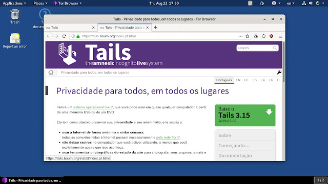 Tails 4.0 baseado no Debian 10 entra em fase beta 2 tails-linux-privacidade-segurança-dados-pessoais-anonimato-debian