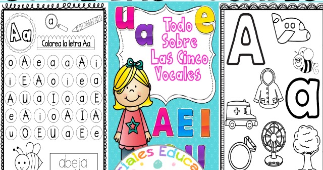 Cuaderno Aprendo Todo Sobre las Vocales | Materiales Educativos para  Maestras