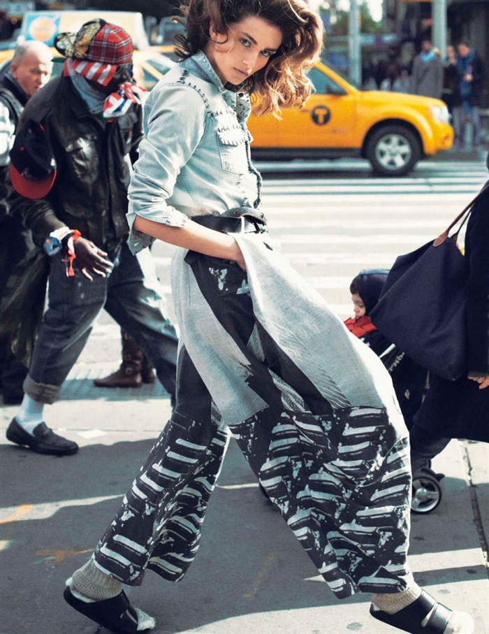 Andreea Diaconu in New York by David Sims for Vogue Paris