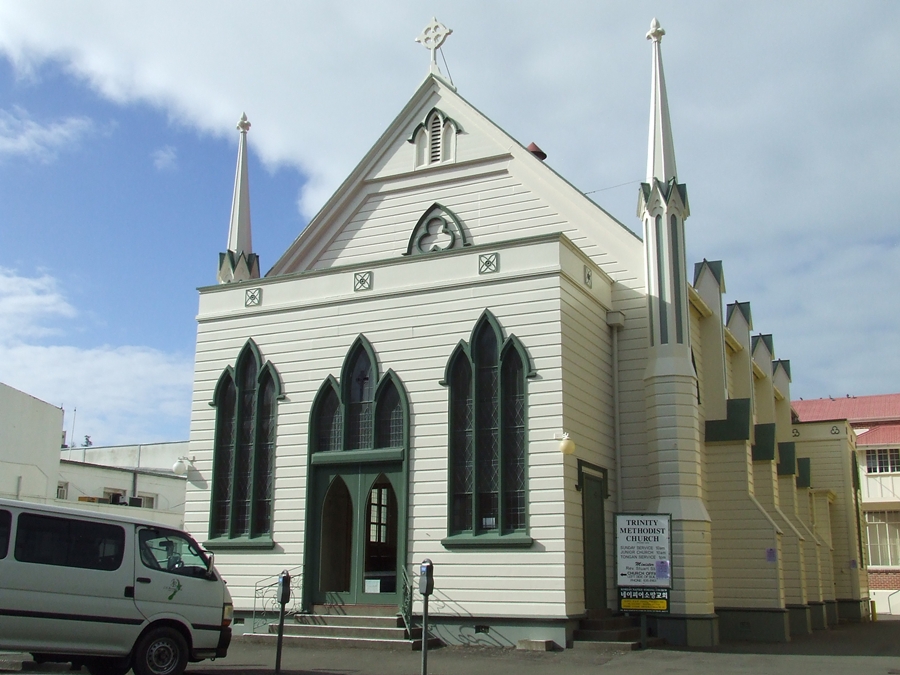 photographing New Zealand trinity methodist church, napier