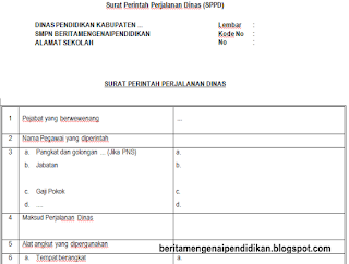 Download Surat Perintah Perjalanan Dinas (SPPD) Terbaru 2019/2020 ...