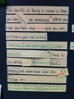 These hands-on approach for revising and editing is better than an anchor chart or a worksheet! Teach students about grammar, word choice, spelling, sentence structure, punctuation, capitalization, and so much more in one paragraph a week through manipulating sentence strips to making changes in expository or narrative paragraphs. Great for a station for students to practice these skills, too! #teachingwriting #revisingediting These hands-on approach for revising and editing is better than an anchor chart or a worksheet! Teach students about grammar, word choice, spelling, sentence structure, punctuation, capitalization, and so much more in one paragraph a week through manipulating sentence strips to making changes in expository or narrative paragraphs. Great for a station for students to practice these skills, too! #teachingwriting #revisingediting